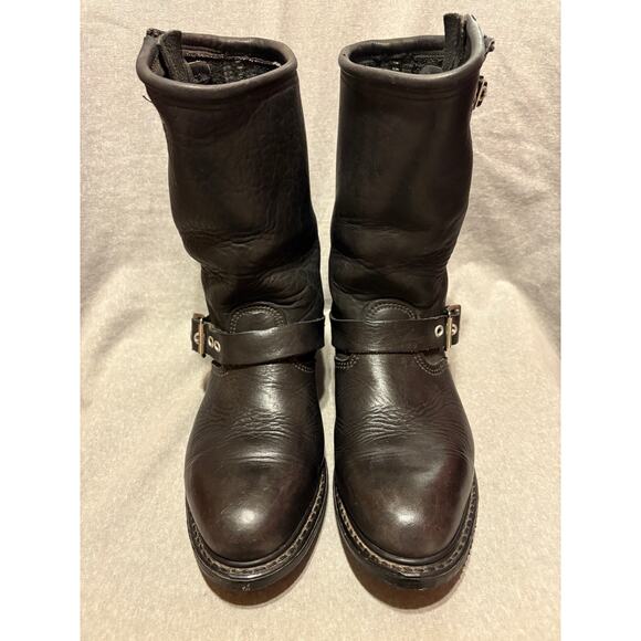 Rare VTG Harley-Davidson Size 9 Women’s Soft Black Leather Pull On Boots - Picture 3 of 14